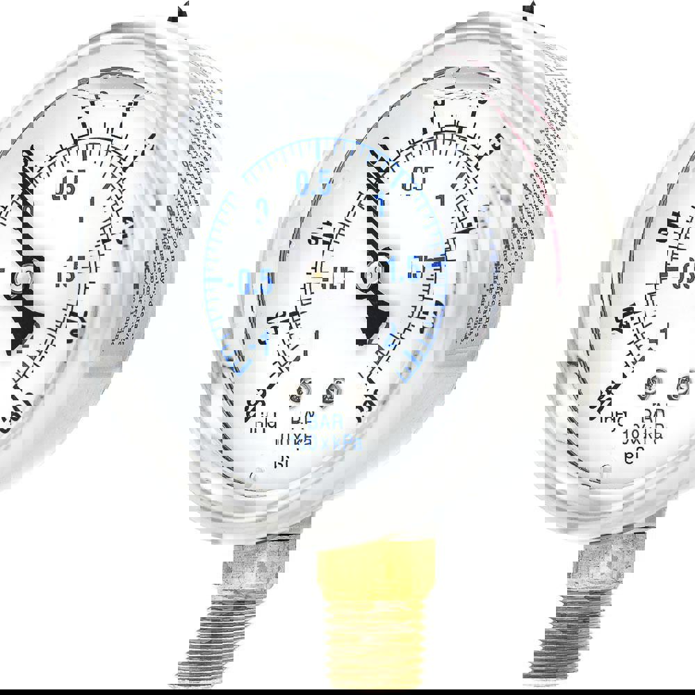 Pressure Gauges; Gauge Type: Industrial Pressure Gauges ; Scale Type: Dual ; Accuracy (%): 2-1-2% ; Dial Type: Analog ; Thread Type: 1/4